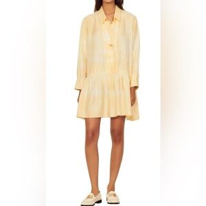 Sandro Yellow Mini Dress 38